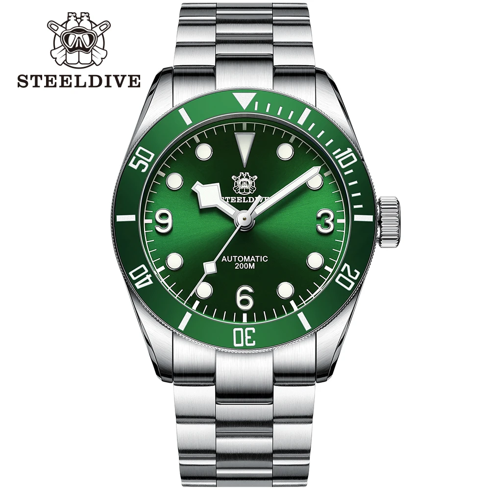 Montre de plongée professionnelle 20ATM, lunette rotative